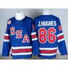 Mens Womens Ice Hockey Training Jersey Long Sleeve Pullover With Fleece Lining NHL Team Logos Utah Grizzlies Devils Kraken Blue