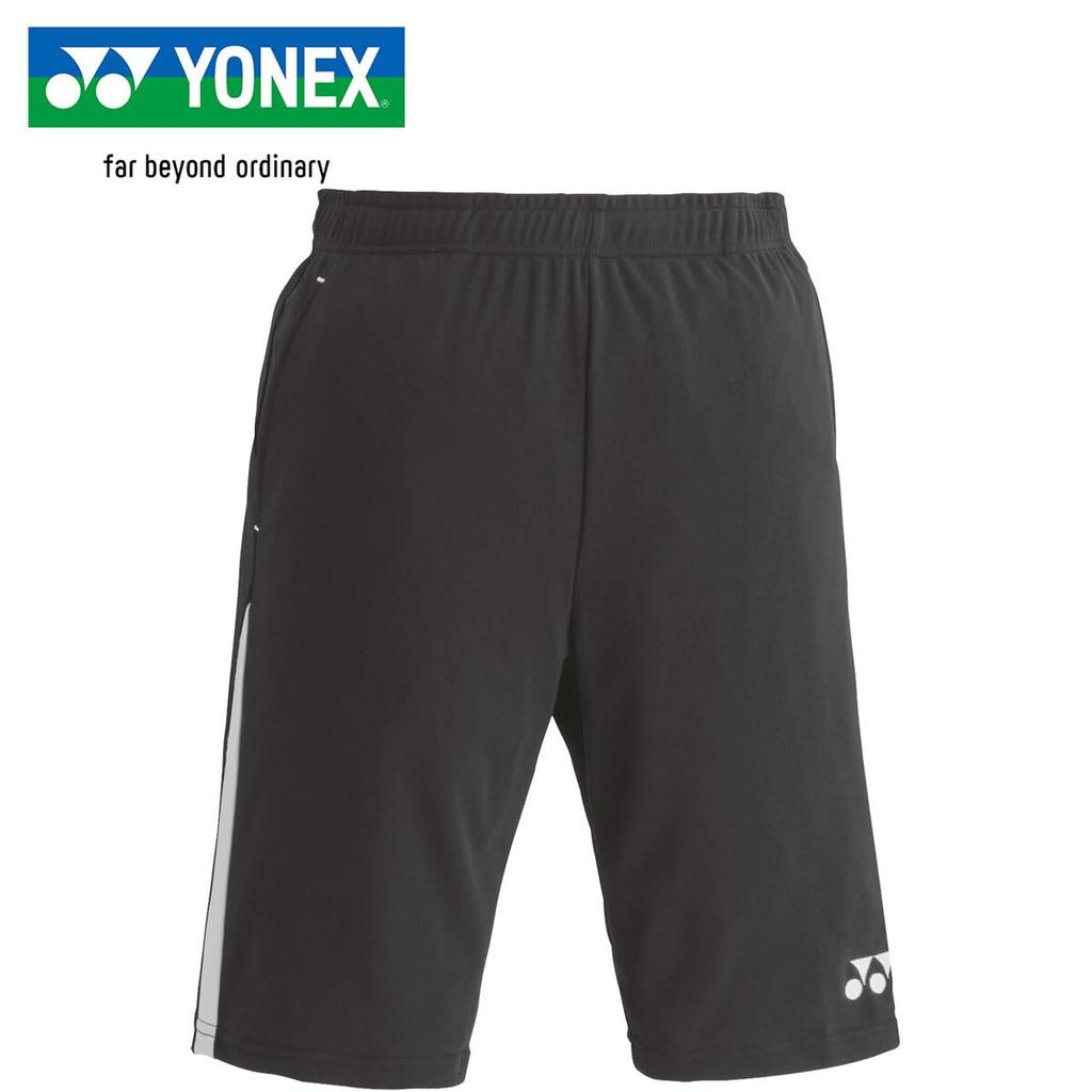 YONEX Унисекс Футбольная тренировочная майка и шорты профессионального размера FW6007, Стиль, Черный/Серебристый, L,