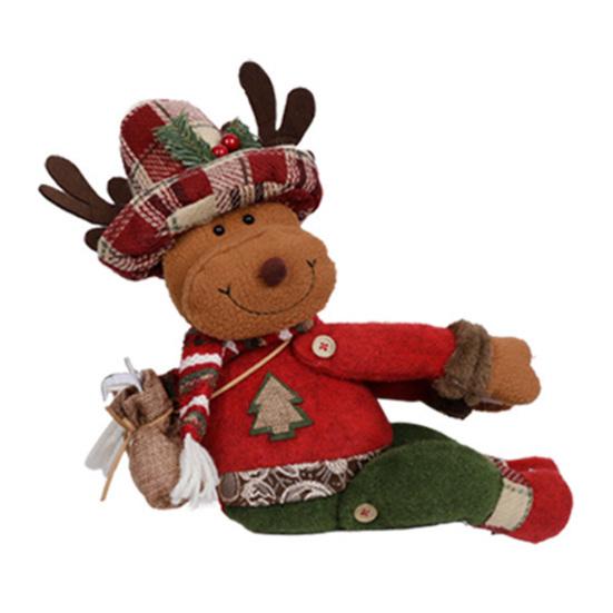 Рождественская пряжка для штор с изображением плюшевого Санта-Клауса, лося, снеговика, подхваты для штор для вечеринок в домашнем офисе, перил для штор, елки