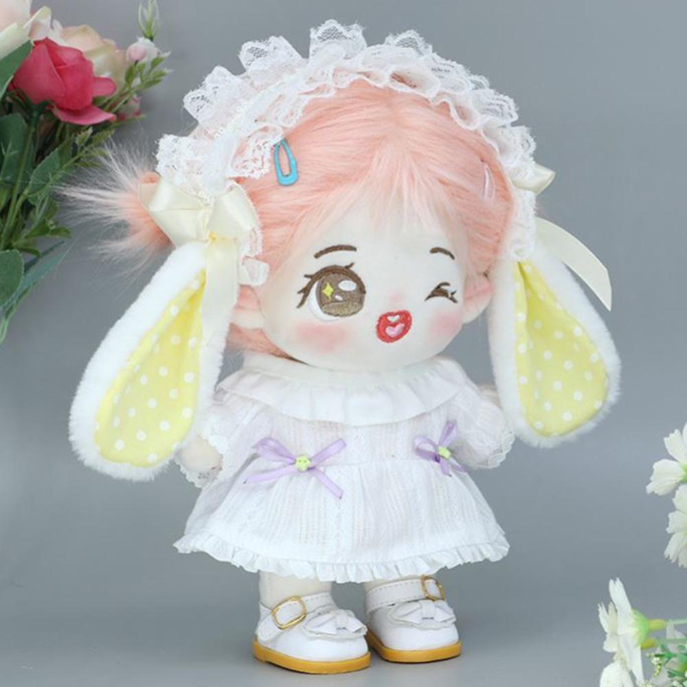 Bow Skirt Cotton Doll's Clothes Lace Plush Doll Clothes 20cm Cotton Doll Clothes 20cm Cotton Doll