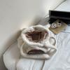 Plush Large Capacity Tote Bag Women's Shoulder Bag Commuter Underarm Bag