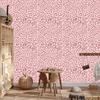 Rose Gold Coral, Red and White Leather Wallpaper 50x1000