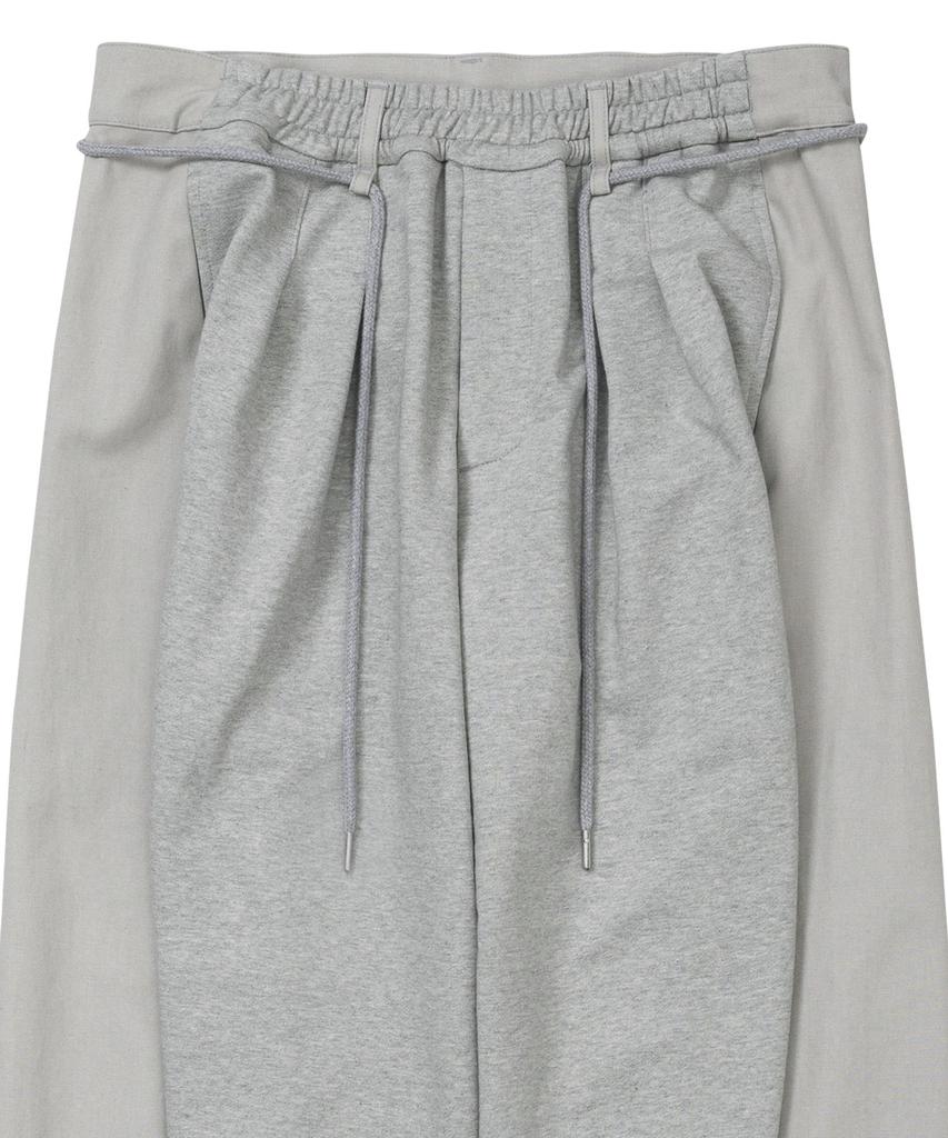 AJOBYAJO Dual Fabric Hybrid Pants [Melange Grey]