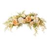 Spring Door Wreath Hanging Decorative Lintel Wreath Artificial Peony Flower Swag for Wedding Arch