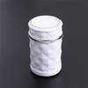 Portable Mini White Car Ashtray Cigarette Cylinder Holder With Blue LED Light