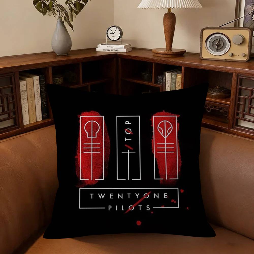 Band TTwenty One Pilots Pillow Anime Pillow Sofa Bed Head Pillow Cover Cushion Cover Fashion