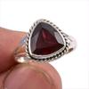 Натуральный гранат драгоценный камень ручной работы 925 пробы серебро подарок кольцо S.6 F5g38
