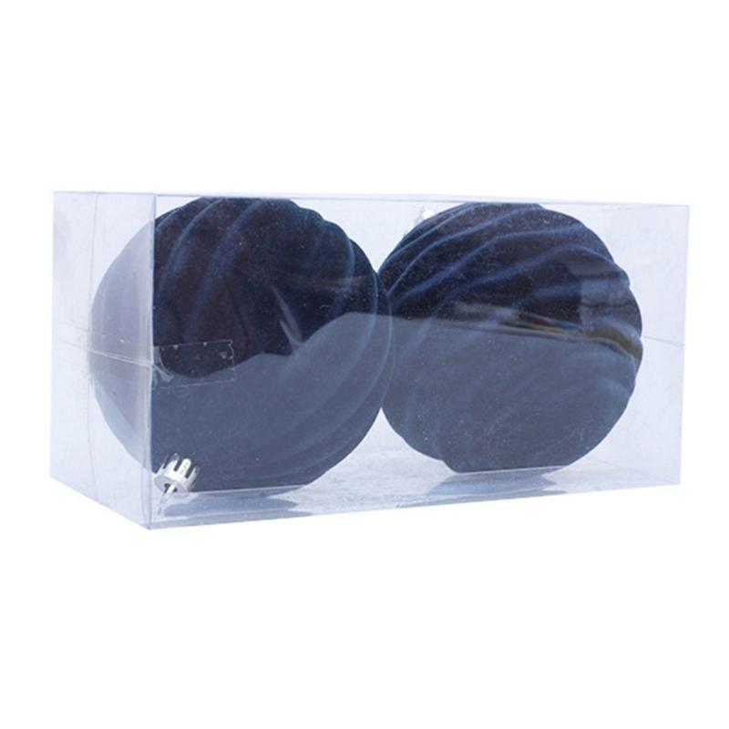2Pcs Christmas Baubles Ornament Shatterproof Decorative Baubles For Tree Wreath