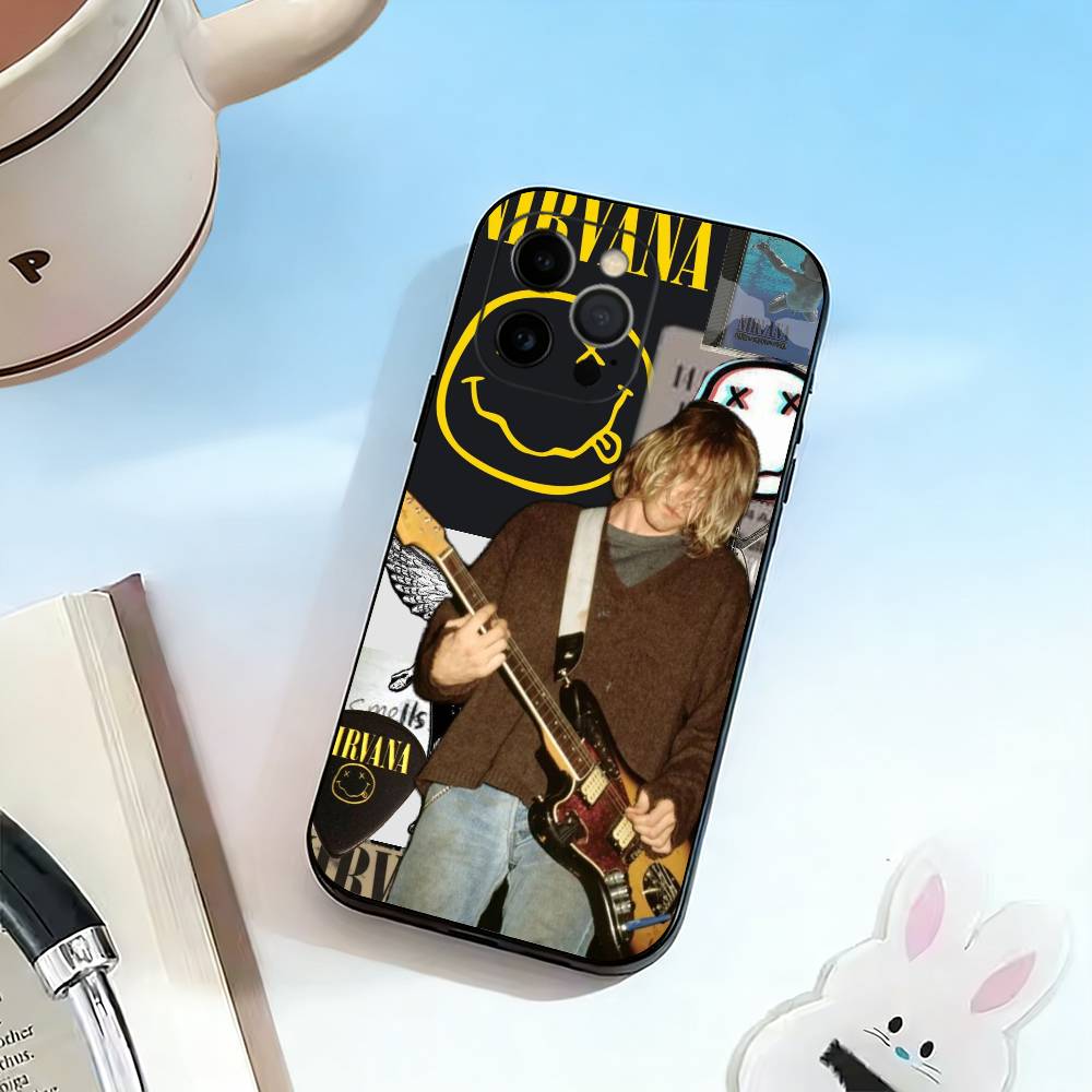 N-Nirvana Phone Case Silicone Soft For IPhone 17 16 15 14 13 12 11 X XR Plus Pro Max Plus