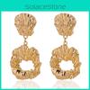 Alloy Geometric Chic Earrings Versatile Street Style Trendy Accessories Fashion