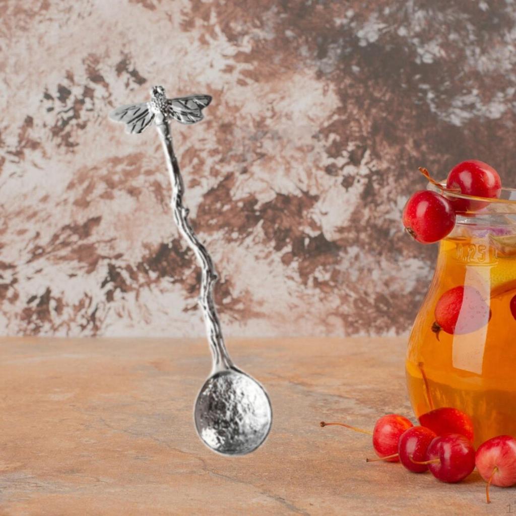 4 шт. Ложка для торта в виде стрекозы с длинными ручками для десерта и чая