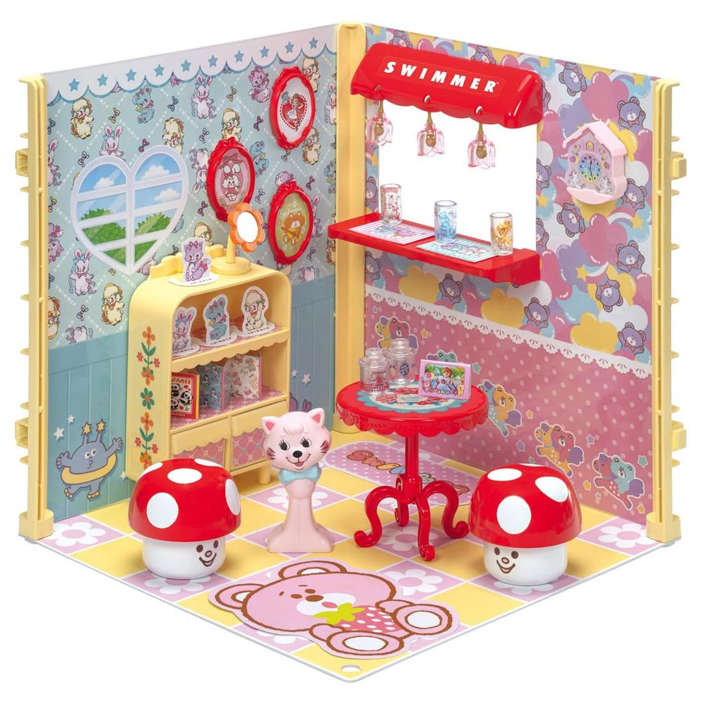 Takara Tomy Интерьерная координация SWIMMER Комната Игрушка для ролевых игр 3 и Licca-chan LF-10 Переодевание (Возраст до)