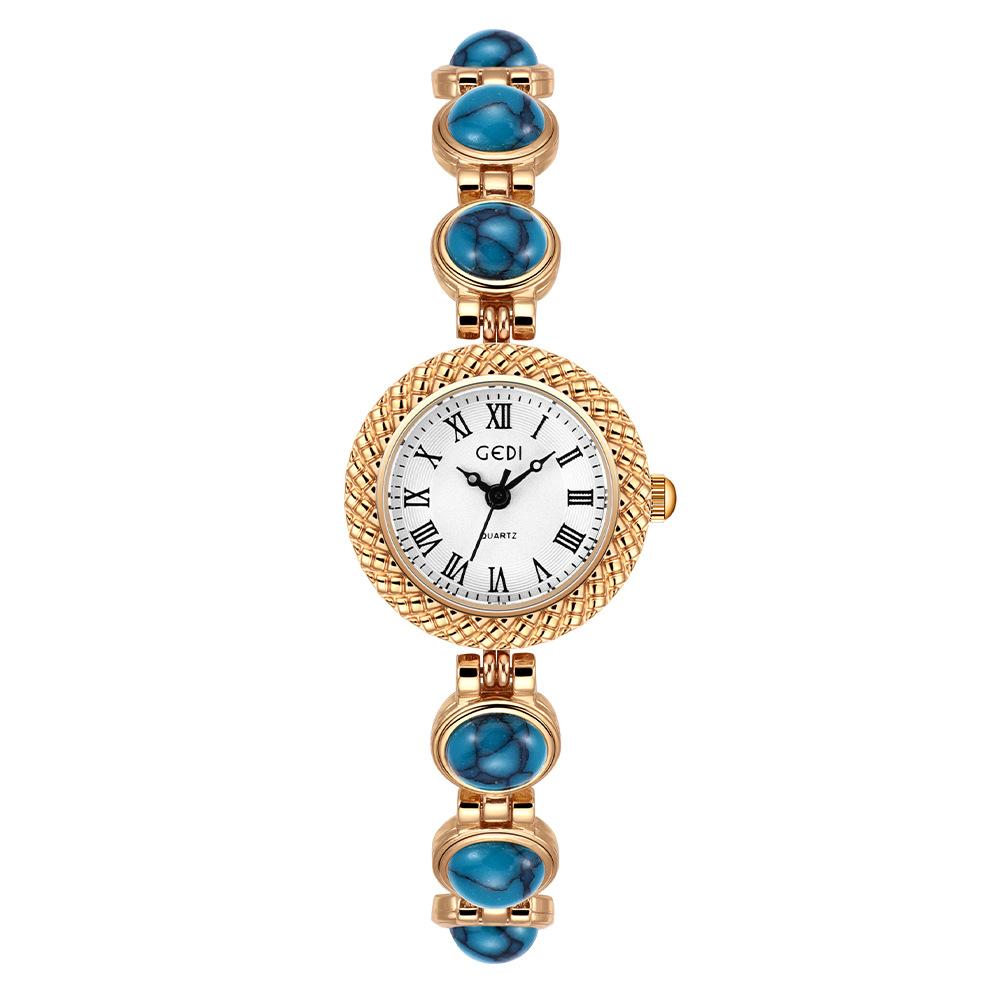 Женские винтажные часы-браслет класса люкс, брендовые, высококлассные, с семицветной цепочкой, модные женские кварцевые наручные часы в подарок