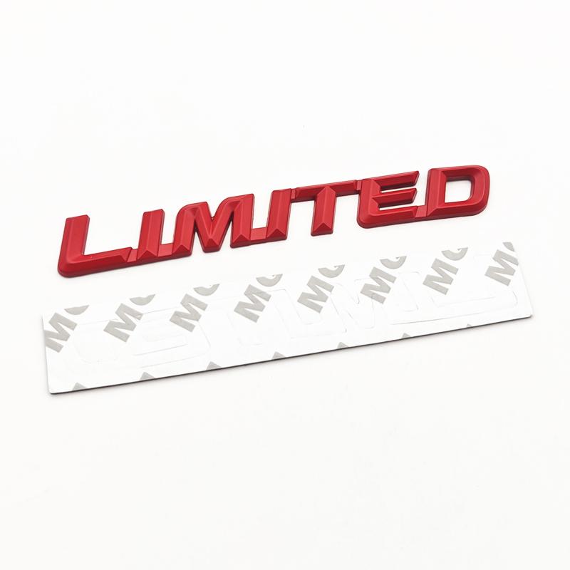 3D Metal Letters Logo Limited Emblem Car Fender Badge Rear Trunk Sticker for Toyota Highlander Jeep Limited Sticker Accessories AKZ1