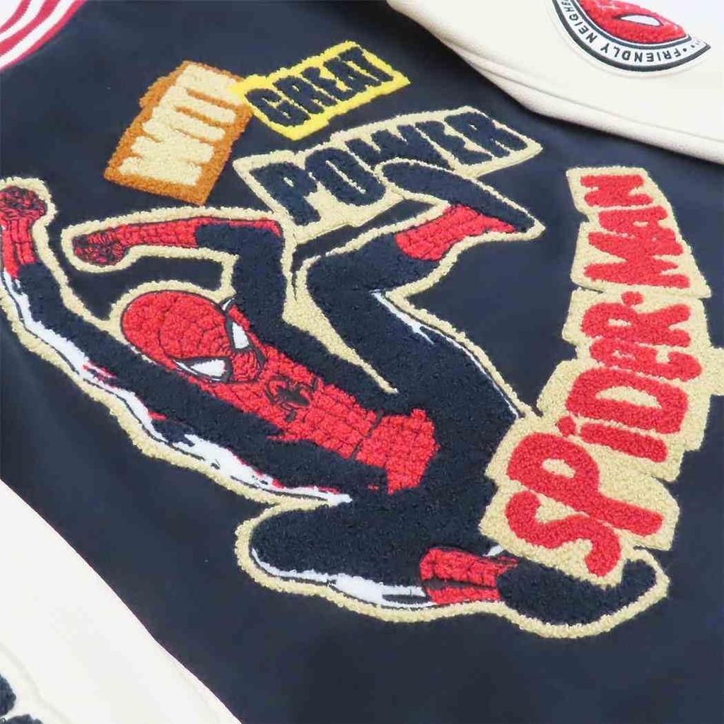 Стадионный джемпер Power Marvel Great Power 70 см, рукав 58 см, окружность 70 см [Marushin] (3L) Человек-паук/Большая длина приблизительно. Длина приблизительная. (плечо