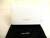 Authentic Saint Laurent YSL Black White Bicolored Leather Trifold Wallet Compact Wallet #9977  Refurbished