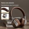 Retro-Style Wireless Bluetooth Headset with Heavy Bass for Mobile & Gaming