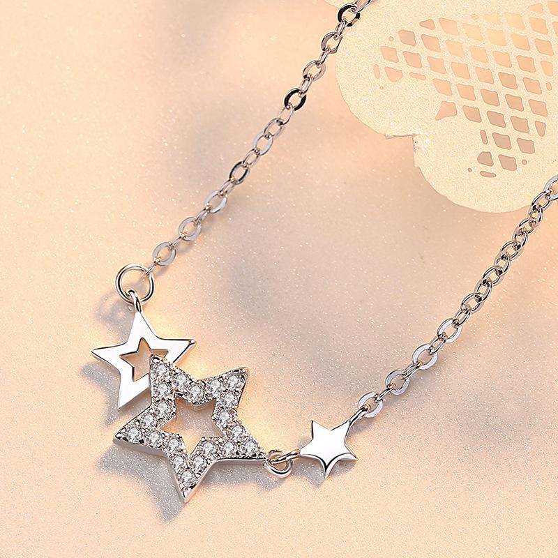 Five-pointed Star Necklace for Women, Japanese and Korean Simple Personality Star Pendant Collarbone Chain