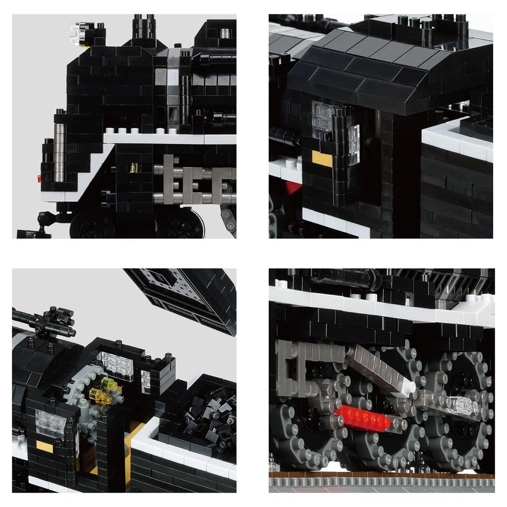 Kawada Nanoblock Паровоз Deluxe Edition NB-062, 7 x 42 x 21 см, Для возраста 12 лет и старше, Хобби для дома