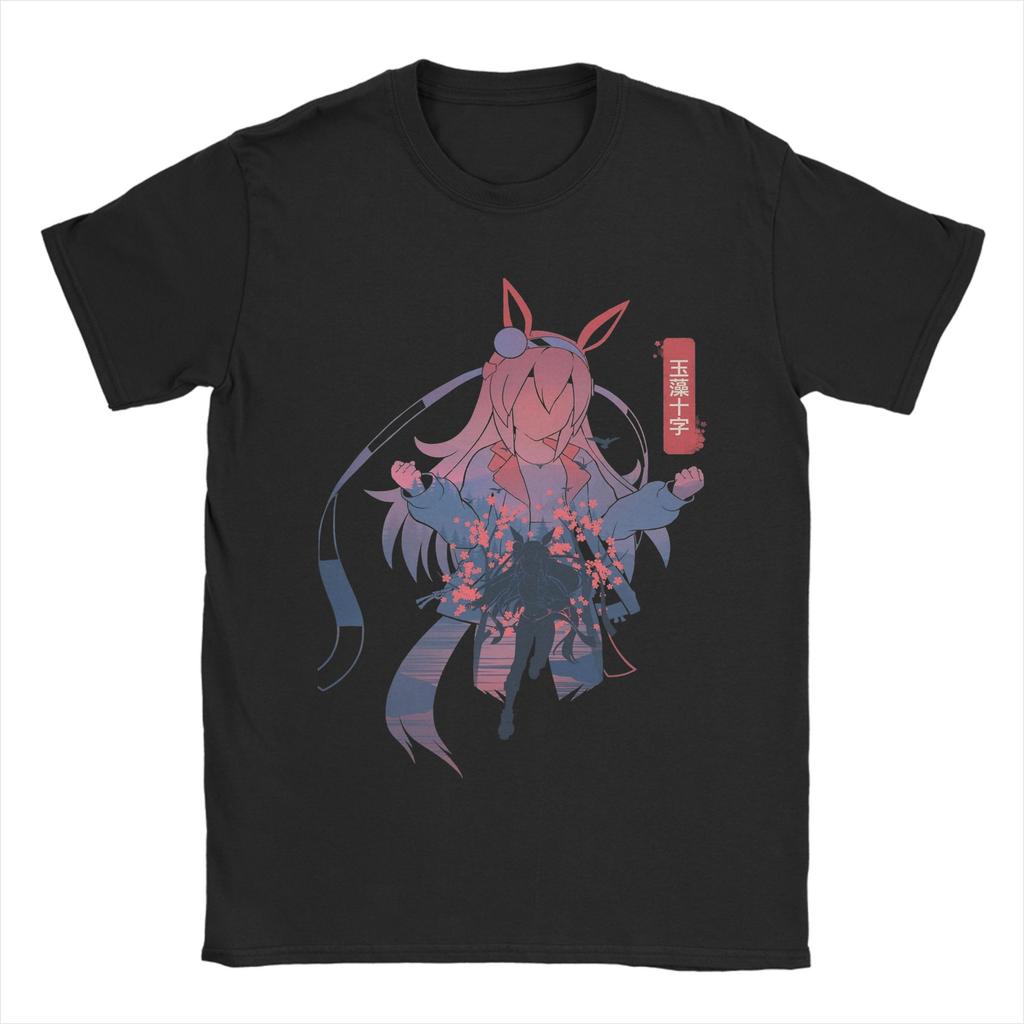 Silence Suzuka Uma Musume Аниме Футболки Унисекс Хлопок Смешные Футболки Круглый Вырез Футболка Короткий Рукав Одежда 6XL