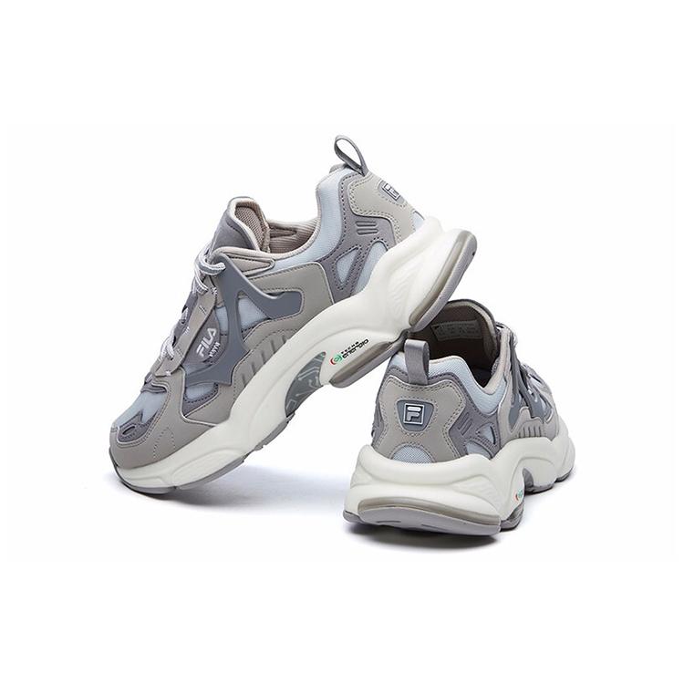 FILA FUSION RJV Cushioning Abrasion Resistant Breathable Low top Casual Shoes Men's Solar Rock Gray (Unisex) Casual Shoes T12M111107FGD