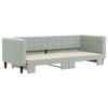 VidaXL Daybed with Trundle Bed Light Grey 80x200 Cm Velvet 3196684