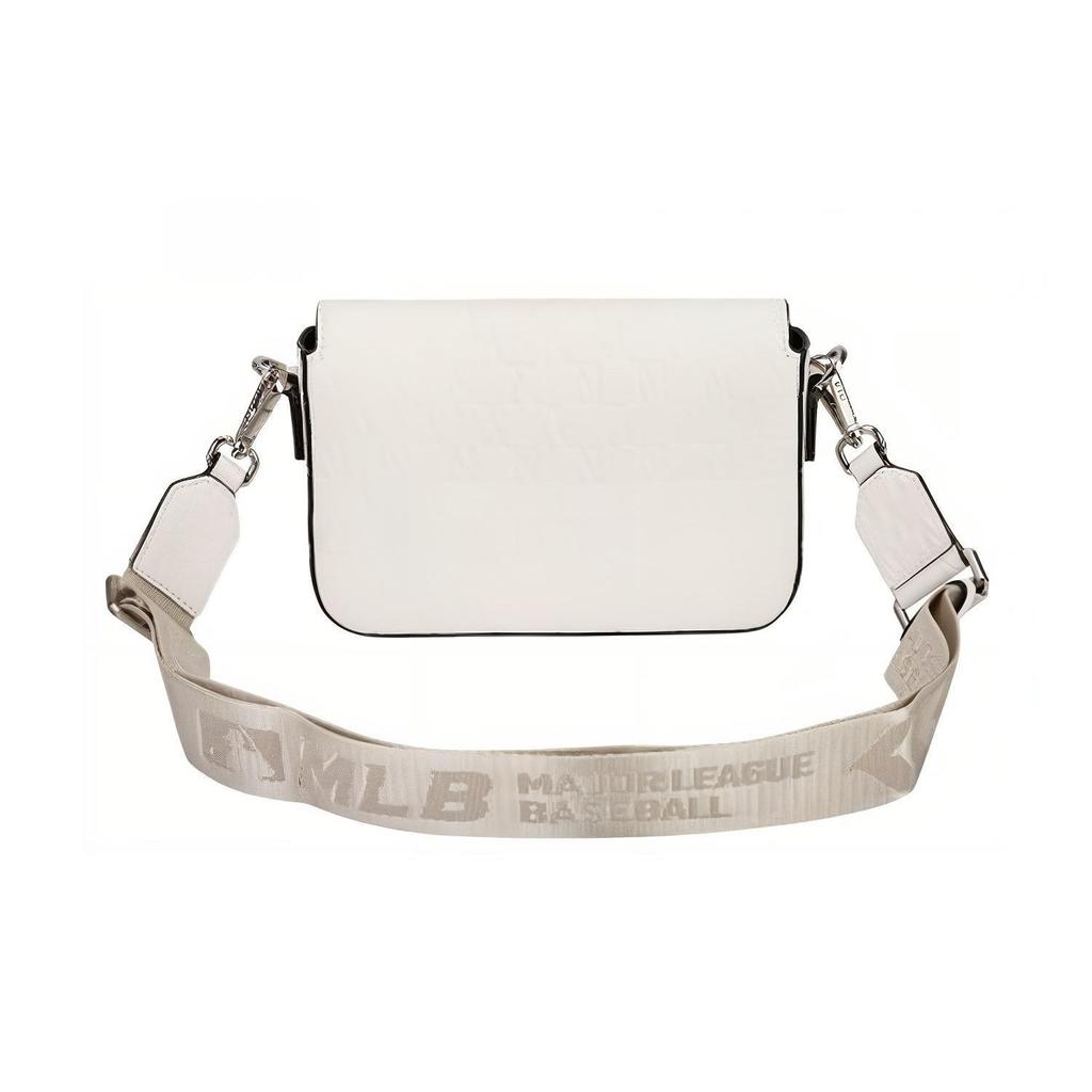 MLB Monogram Series NY Yankees Retro All Over Print Cotton Mahjong Bag Unisex Shoulder Bag Cream-White 32BGPB111-50I