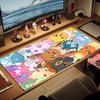 Cute Pokemon Mouse Pad, Large Gaming Desk Mat, Non-slip XXL Mousepad for Laptop & Tablet, Mini PC Playmat with Stitched Edges