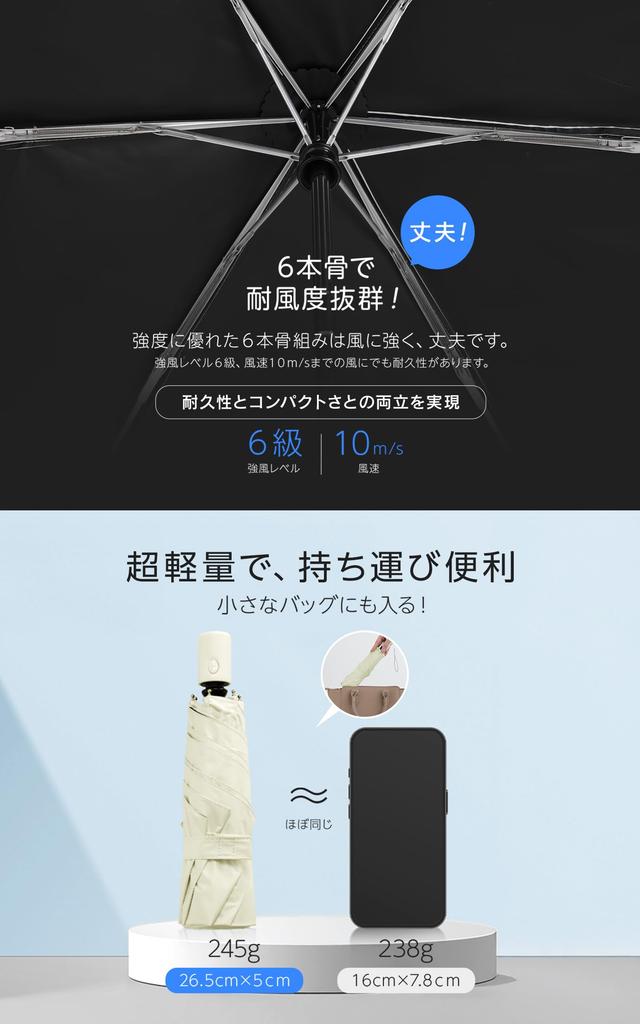 Складной зонт от солнца с сертифицированной защитой от УФ-лучей, светоблокирующий и УФ-автоматический, подходящий для солнца и x (100%) [Сторонняя защита 100%, Одно касание