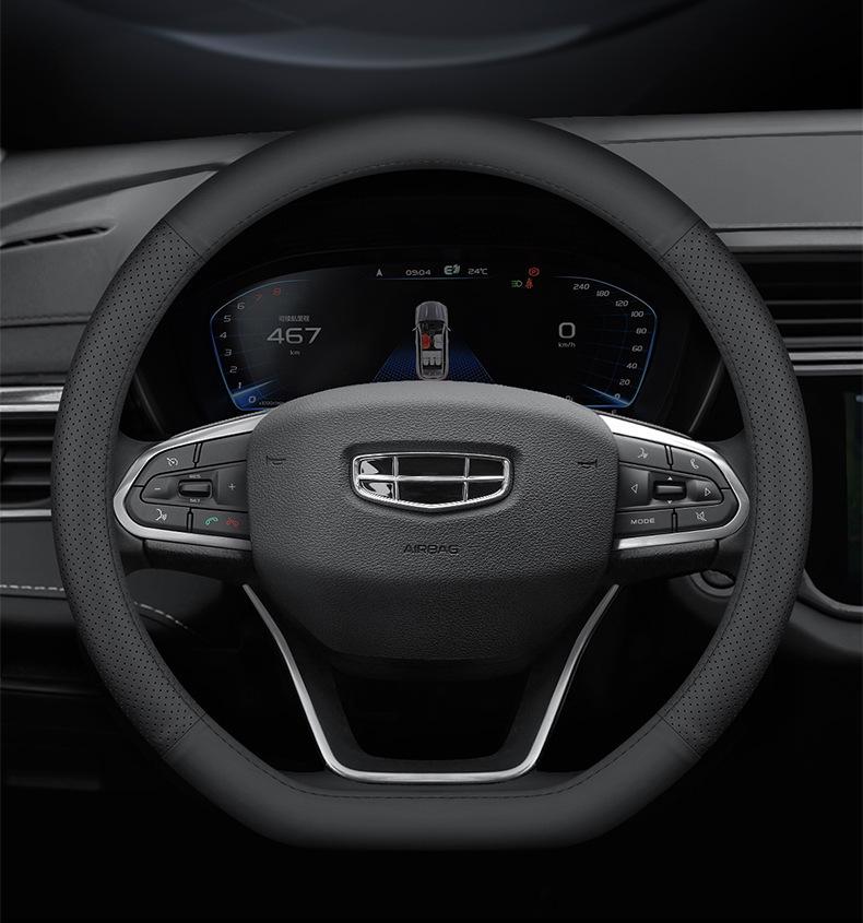 Чехол на руль из натуральной кожи для Geely Emgrand GS, Xingyue L, Xingrui, Binyue, Vision X3, Boyue, Galaxy L76
