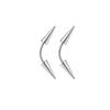 2pcs/6pcs Spike Eyebrow Piercing Jewelry Stainless Steel Curved Barbell Eyebrow Tragus Lip Rings Earrings For Men
