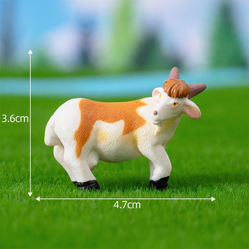 Миниатюры, имитация фигурок овец, коз, садоводство, ферма, микроландшафтные украшения для украшения дома, настольные аксессуары