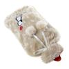 Biggdesign Dogs Beige Hot Water Bottle with Soft Plush Cover, 2 l.