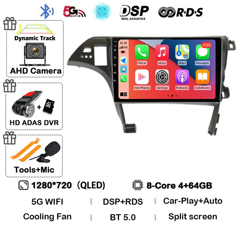 Android 14 Carplay Auto для Toyota Prius XW30 2009 2010 2011 2012 2013 2014 2015 Автомобильный радиоприемник GPS стерео мультимедийный проигрыватель BT DSP