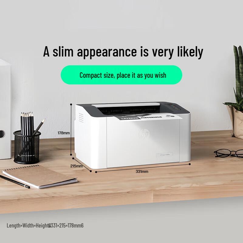 HP 1008w Wireless Laser Printer CN plug (adapter included)
