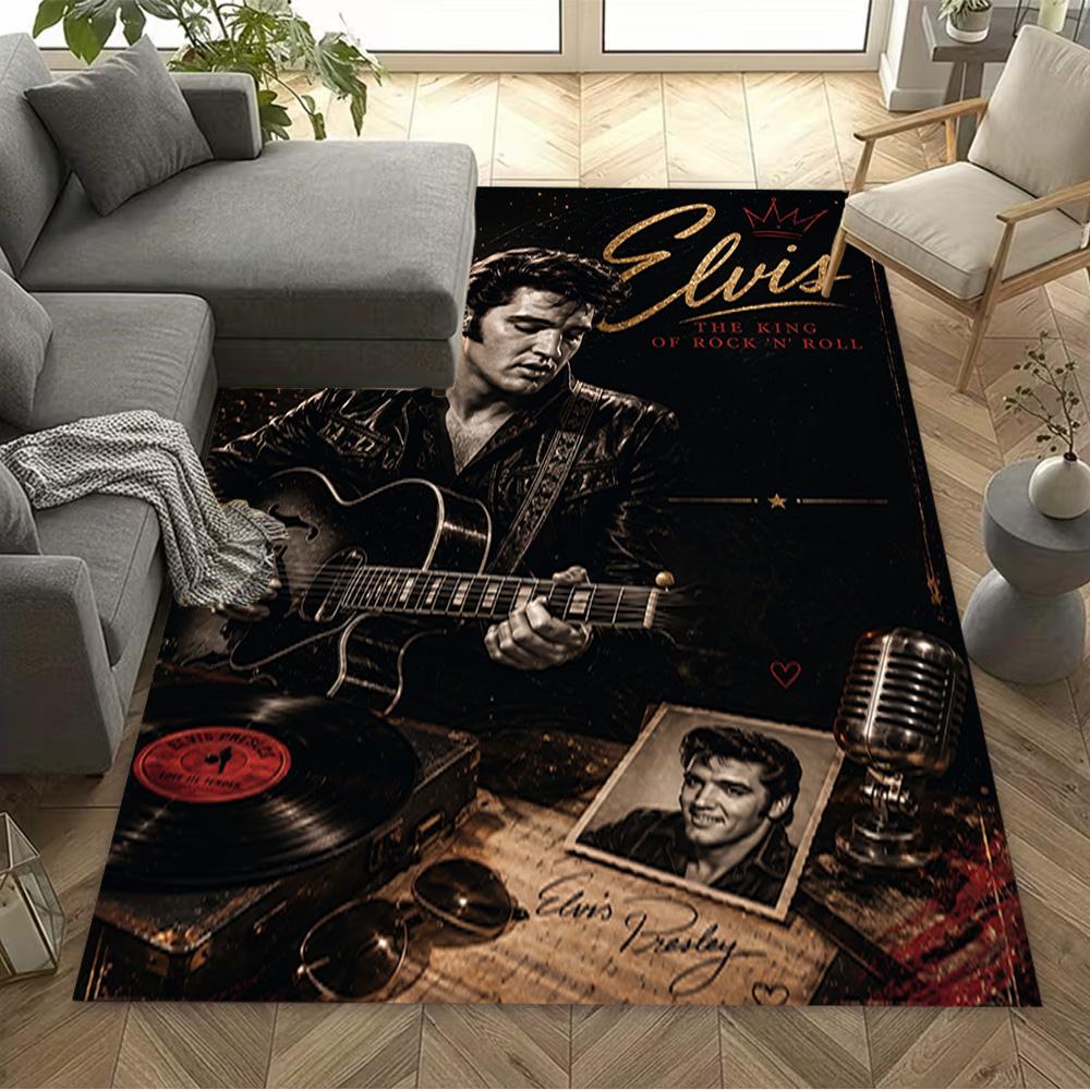 Elvis Presley: Rock 'n' Roll Legend Carpet Suitable for Kitchen Game Room Hallway Living Rooms Antislip Carpet Decorate Offices