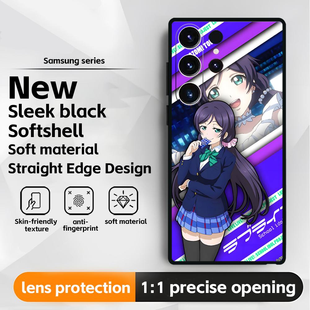 Love Live! School Idol Project Phone Case For Samsung Galaxy S25 S24 S23 S22 S21 S20 Plus Ultra Note20 Soft Black