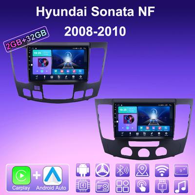 2 DIN Android Carplay автомобильное радио для Hyundai Sonata NF 2008-2010 мультимедийный проигрыватель головное устройство стерео GPS навигация BT WIFI 2+32 ГБ