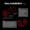 Car Push Start Button Cover - Spin Ignition Protective Metal Cover, Universal Engine Push to Start DIY Decoration (Skull Black)