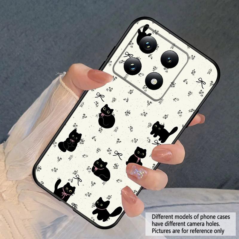 Мультяшный Лунный Кот Для Xiaomi Poco X7 M7 Pro 5G M5 X4Pro M4 M6 4G C65 C75 F6 F5 X6 X5 X7 X5 F7 Ultra M5S M4Pro 5G мягкий чехол для телефона
