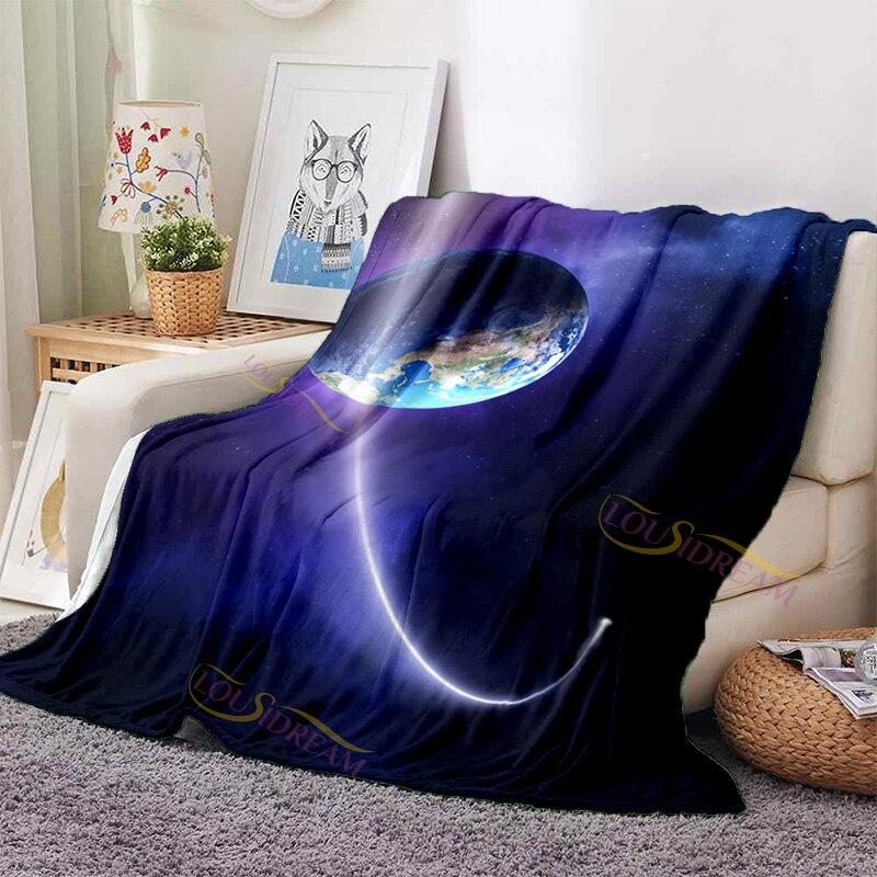 Фланелевое одеяло с тематикой космического пространства Галактики, одеяло с солнечной системой, одеяло для космического пространства, дизайн для дивана-кровати, декор комнаты, подарок