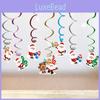 Elegant European Style Christmas Decorations With Spirals And Triangle Flags For Holiday Cheer