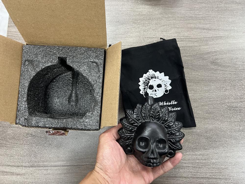 Aztec Death Whistle Skull Scream Ocarina: Halloween Horror Novel Craft Toy