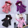 Cozy And Stylish Girls Cotton Jacket With Detachable Hood For Winter Fashion