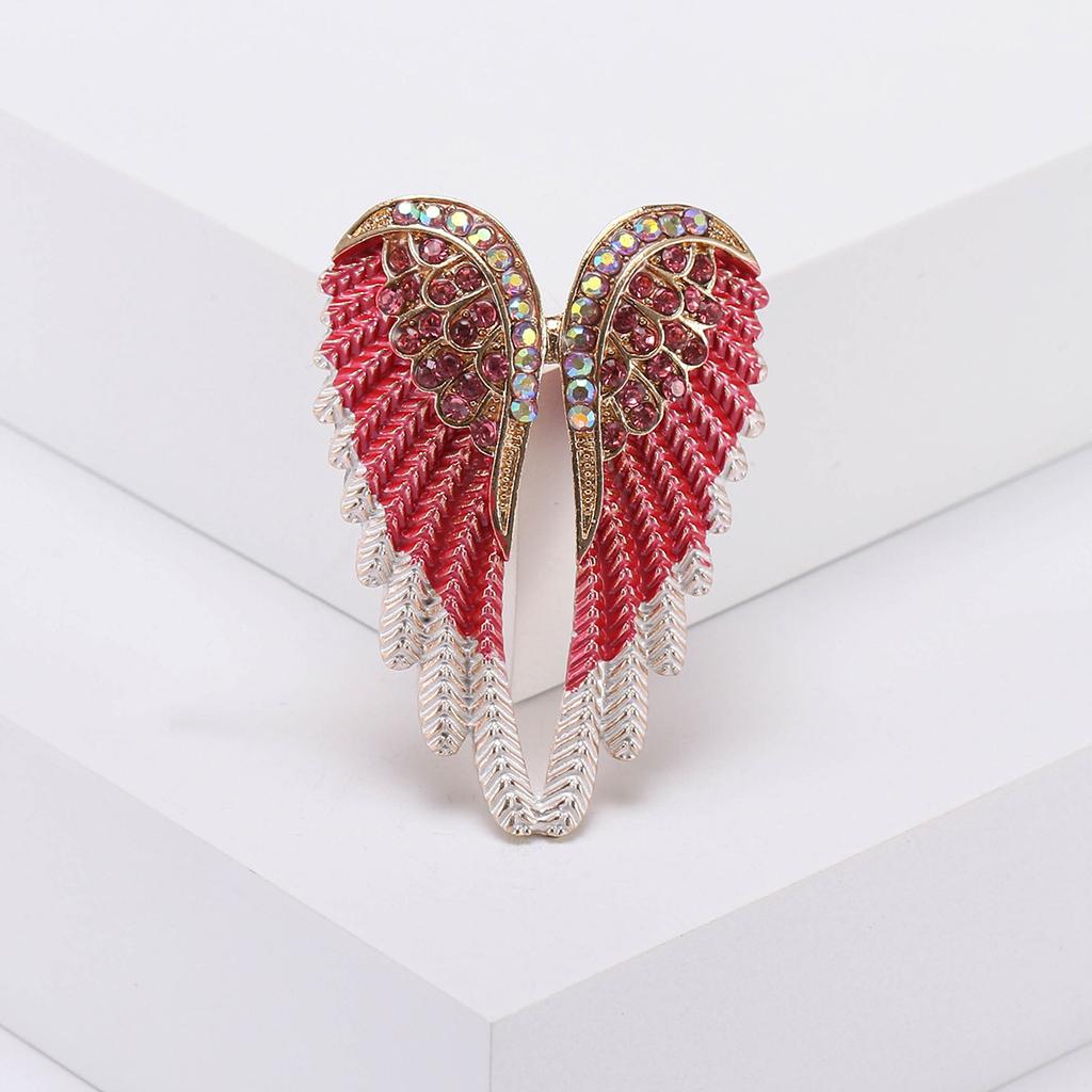 Creative Diamond Angel Wings Brooch Brooch Multi-Color Trend Fashion Accessories Pin