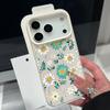 Чехол с рисунком ромашек в мультяшном стиле для iPhone 17 Pro Max iPhone 16 15 14 13 Pro Max 11 17e 16e Роскошная кожаная текстура Мягкий силикон Матовое покрытие