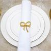 6Pcs Wedding Party Napkin Rings Vibrant Color Metal Napkin Buckles Dining Table