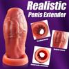 Adult Men Sex Toy Enlargement and Thicken Cock Sleeve Soft Penis Ring Dick Sleeve Delay Ejaculation Lock Sperm Couples Games 18+