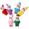 8cm Christmas Elf Doll Ornament Baby Toddler Elf Christmas Decorations Kids Gifts For Christmas Holiday New Year Decorations