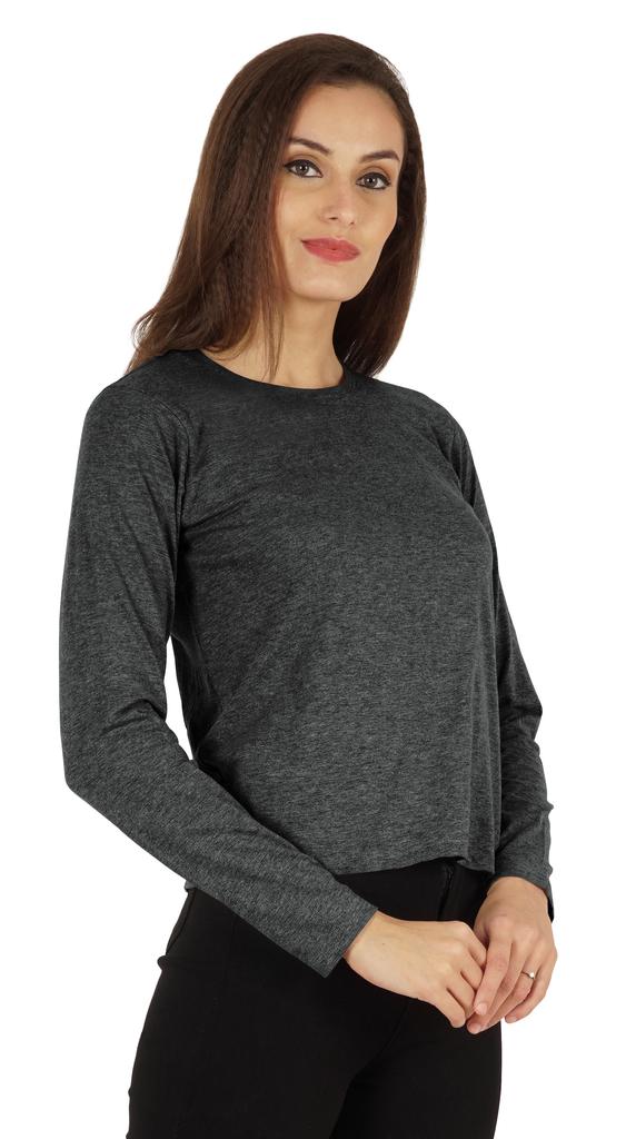 Inkmeso Perfect Long Sleeves T-shirt For Women Casual Regular Fit Basic Solid Everyday Tee
